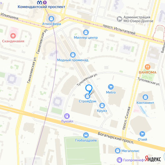 Карта торговых объектов
